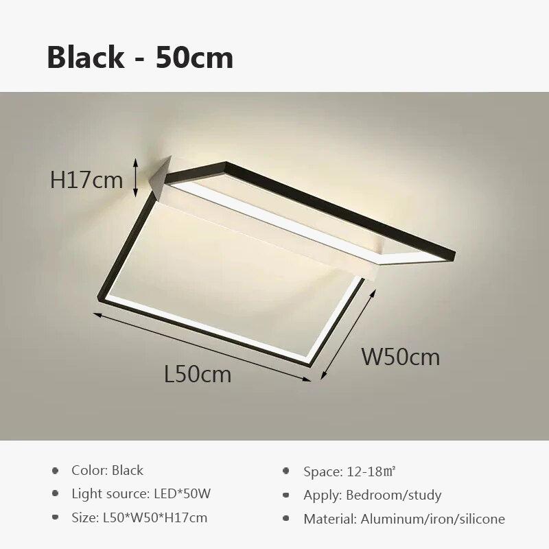 Plafonnier LED Déco Intérieure Ligne Lumineuse