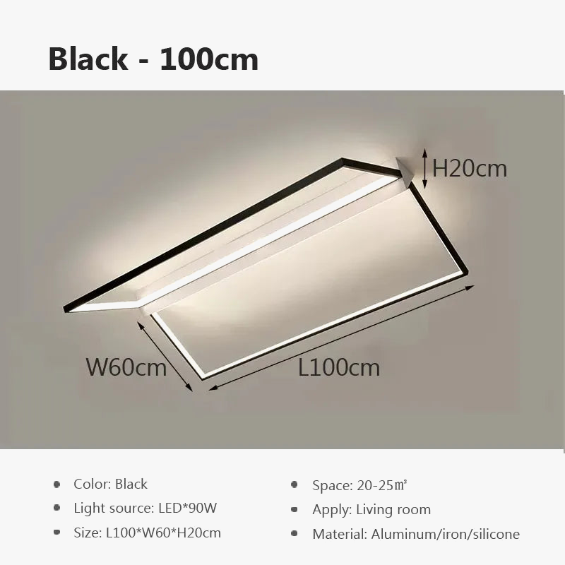 Plafonnier LED Déco Intérieure Ligne Lumineuse