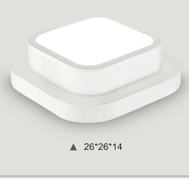 Plafonnier LED Lumina - Éclairage Moderne pour Couloir | Marco Lucetti Blanc / 1 Lampe - 26x26cm