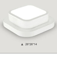 Plafonnier LED Lumina - Éclairage Moderne pour Couloir | Marco Lucetti Blanc / 1 Lampe - 26x26cm