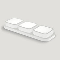 Plafonnier LED Lumina - Éclairage Moderne pour Couloir | Marco Lucetti Blanc / 3 Lampes - 66x23cm