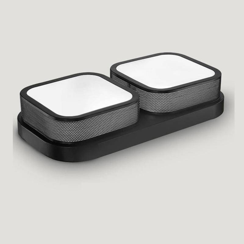 Plafonnier LED Lumina - Éclairage Moderne pour Couloir | Marco Lucetti Noir / 2 Lampes - 43xW23cm