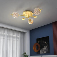 Plafonnier LED "Lumina" pour un design élégant - Idéal pour salon, bureau, salle à manger et cuisine | Marco Lucetti 3 lampes / Modifiable Pas de télécommande