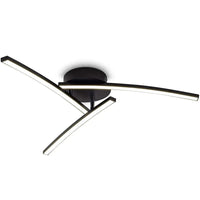 Plafonnier LED lumineux | Marco Lucetti Noir / Tricolore à intensité variable