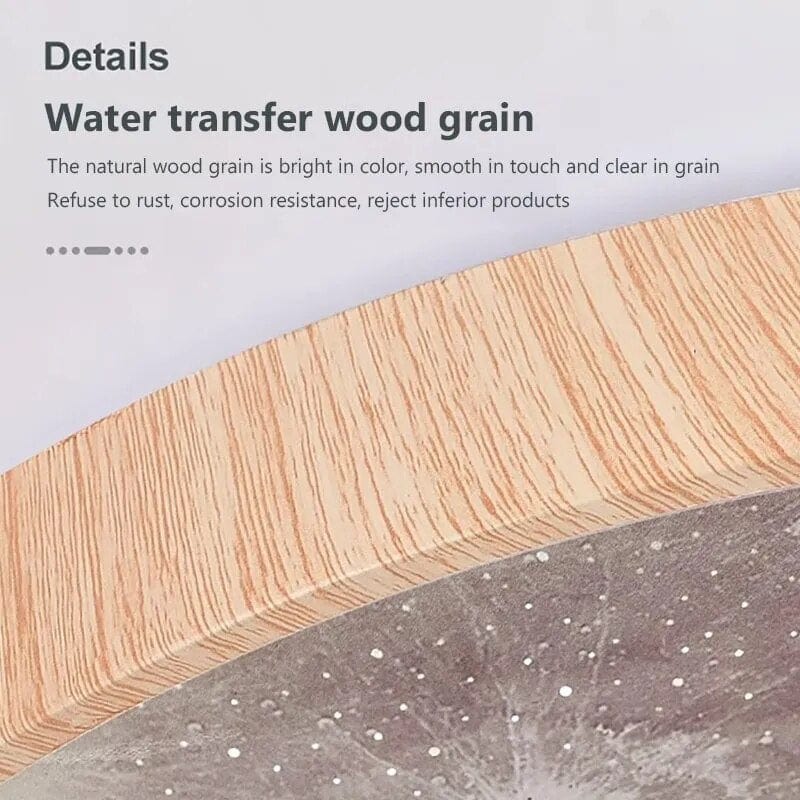 Plafonnier LED Lunaire en Bois | Marco Lucetti