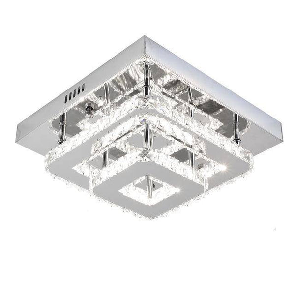 Plafonnier LED Luxe Cristal & Miroir Square | Marco Lucetti Froide