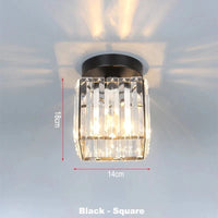 Plafonnier LED Luxe Cristal pour Salon | Marco Lucetti Carré noir