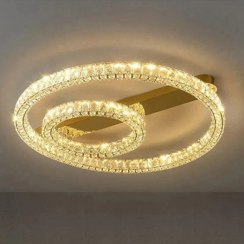 Plafonnier LED Luxe Doré Cristiano | Marco Lucetti D40cm 40W / Lumière chaude 3200K