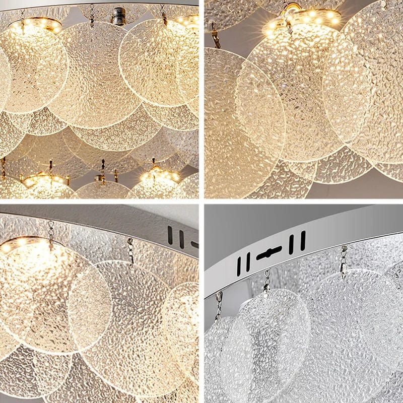 Plafonnier LED Luxe en Verre et Cristal | Marco Lucetti