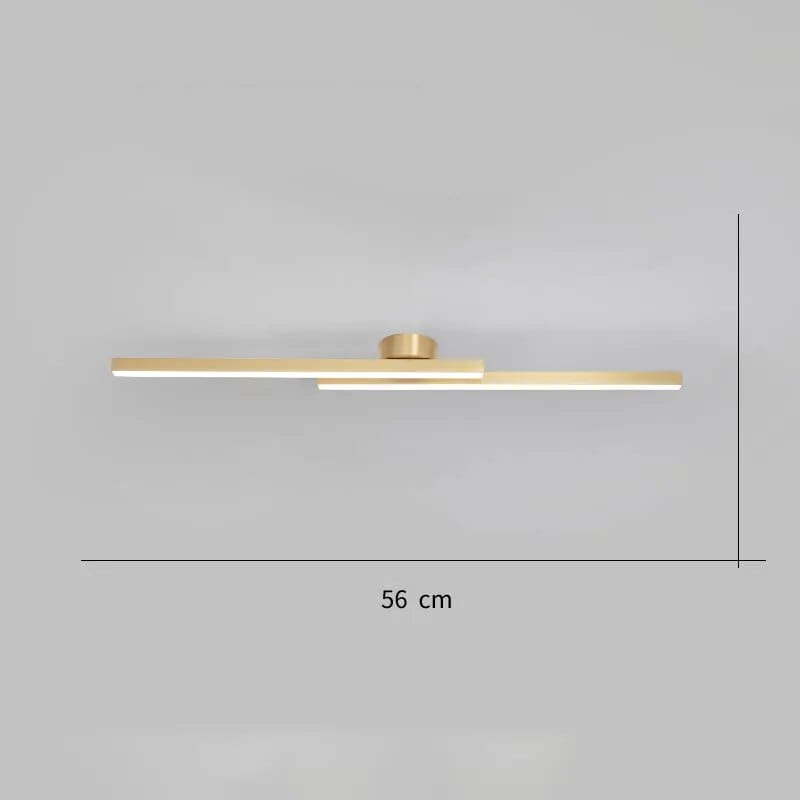 Plafonnier LED Luxe pour Chambre | Marco Lucetti Style B 56CM Or / Avec télécommande