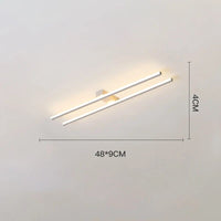 Plafonnier LED Luxe pour Chambre | Marco Lucetti Style C 48CM Blanc / Avec télécommande