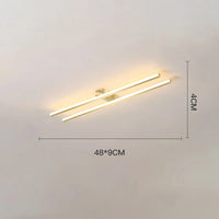 Plafonnier LED Luxe pour Chambre | Marco Lucetti Style C 48CM Or / Avec télécommande