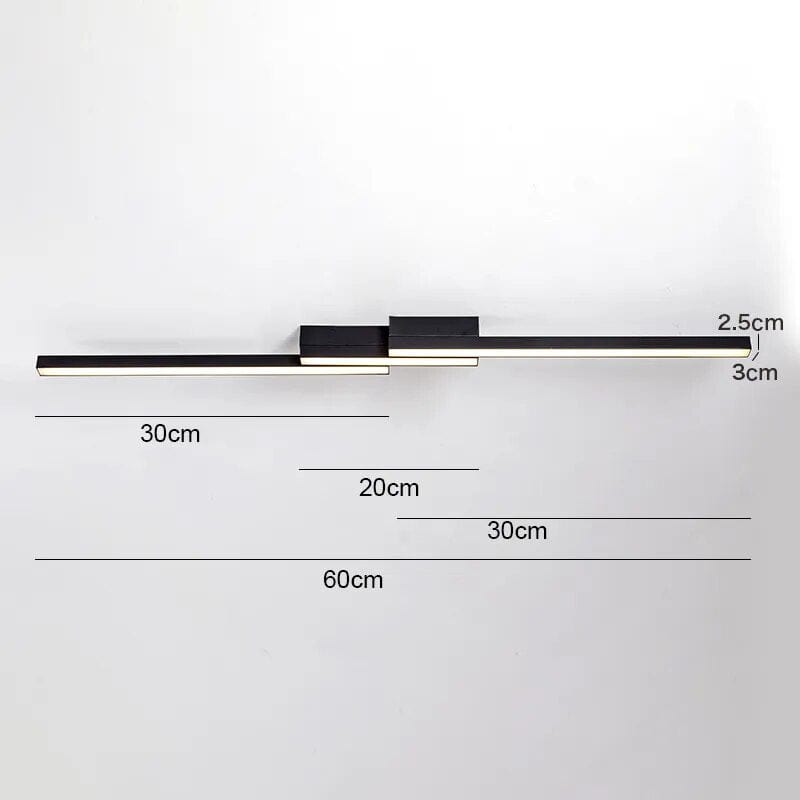 Plafonnier LED Luxe pour Chambre | Marco Lucetti Un Style 60cm Noir / Avec télécommande