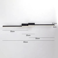 Plafonnier LED Luxe pour Chambre | Marco Lucetti Un Style 60cm Noir / Avec télécommande