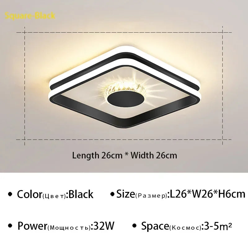 Plafonnier LED de luxe pour intérieur contemporain et raffiné.