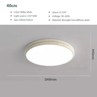 Plafonnier LED Macaron LuxeVue | Marco Lucetti LCL120 Blanc 40cm / Blanc froid-Pas de RC