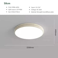 Plafonnier LED Macaron LuxeVue | Marco Lucetti LCL120 Blanc 50cm / Blanc froid-Pas de RC