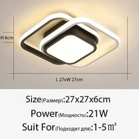 Plafonnier LED Maison Nordique - Or/Noir | Marco Lucetti Noir 27CM / Blanc chaud PAS de RC