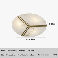 Plafonnier LED Marbre Blanc - Style Moderne | Marco Lucetti