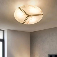 Plafonnier LED Marbre Blanc - Style Moderne | Marco Lucetti