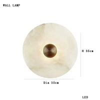 Plafonnier LED Marbre Blanc - Style Moderne | Marco Lucetti Applique B / Lumière chaude