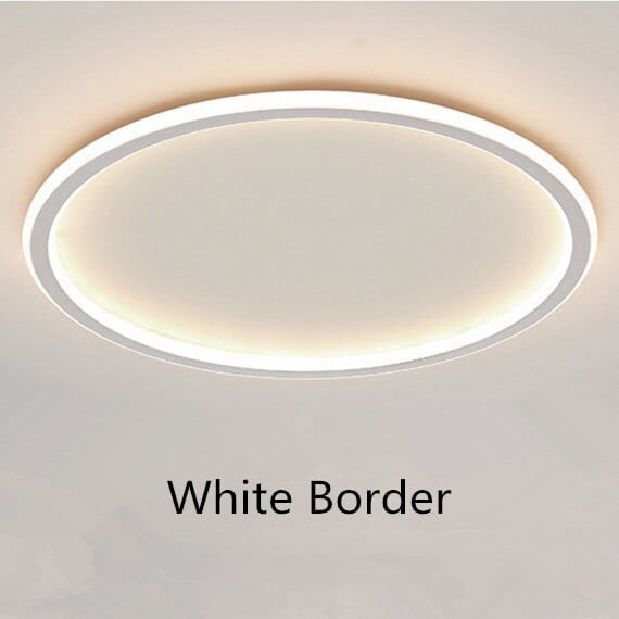 Plafonnier LED Marisol : Style Moderne en Anneau Métallique | Marco Lucetti Blanc / Chaude / D40 cm