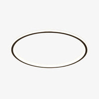 Plafonnier LED Marisol : Style Moderne en Anneau Métallique | Marco Lucetti Noir / Chaude / D40 cm