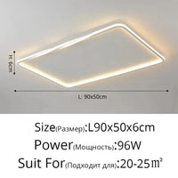 Plafonnier LED Meteor : l'éclairage intérieur moderne. | Marco Lucetti Blanc 90X50cm 96w / Luminosité variable