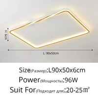 Plafonnier LED Meteor : l'éclairage intérieur moderne. | Marco Lucetti Or 90X50cm 96w / Luminosité variable