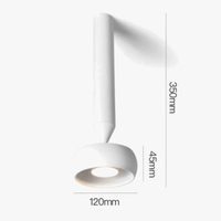 Plafonnier LED Minimaliste Blanc/Noir - Lumi'Clean | Marco Lucetti
