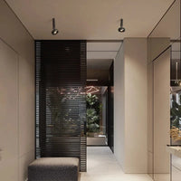 Plafonnier LED Minimaliste Blanc/Noir - Lumi'Clean | Marco Lucetti