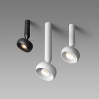 Plafonnier LED Minimaliste Blanc/Noir - Lumi'Clean | Marco Lucetti