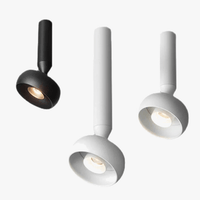 Plafonnier LED Minimaliste Blanc/Noir - Lumi'Clean | Marco Lucetti