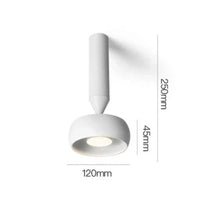 Plafonnier LED Minimaliste Blanc/Noir - Lumi'Clean | Marco Lucetti Blanc petit 4000K