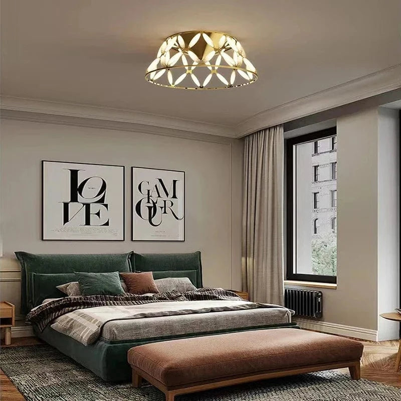 Plafonnier LED Minimaliste Moderne avec Abat-Jour Fantaisie: Style Durable | Marco Lucetti