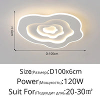 Plafonnier LED Nordique Minimaliste pour une Atmosphère Romantique