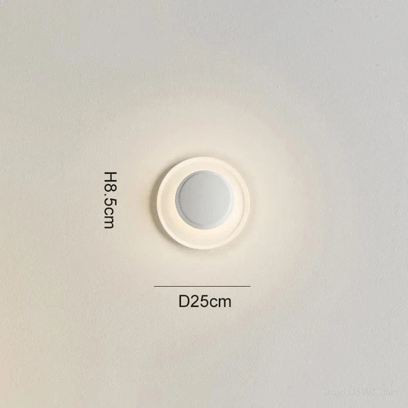 Plafonnier LED Minimaliste Nordique Moderne - Élégance Lumineuse | Marco Lucetti Blanc 25cm / Lumière froide 6000K