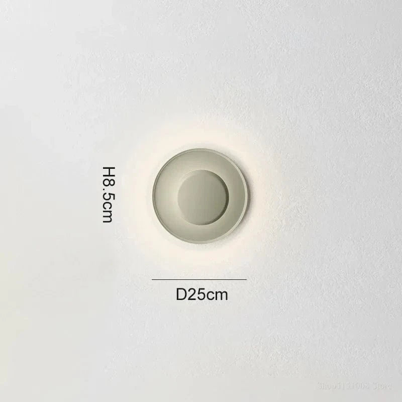 Plafonnier LED Minimaliste Nordique Moderne - Élégance Lumineuse | Marco Lucetti Vert clair 25cm / Lumière neutre 4500k