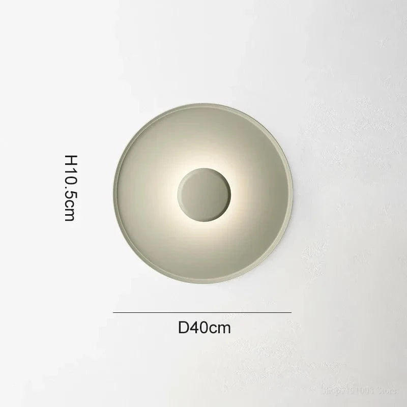 Plafonnier LED Minimaliste Nordique Moderne - Élégance Lumineuse | Marco Lucetti Vert clair 40cm / Lumière chaude 3000k