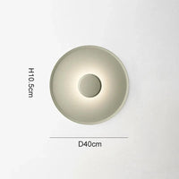 Plafonnier LED Minimaliste Nordique Moderne - Élégance Lumineuse | Marco Lucetti Vert clair 40cm / Lumière chaude 3000k