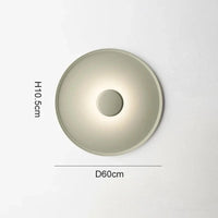 Plafonnier LED Minimaliste Nordique Moderne - Élégance Lumineuse | Marco Lucetti Vert clair 60cm / Lumière froide 6000K