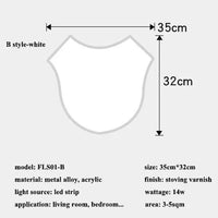 Plafonnier LED Moderne ADN pour Décoration Intérieure Loft Café Bar® | Marco Lucetti Style B-blanc / Lumière chaude (3000K)