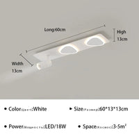 Plafonnier LED moderne avec projecteur décoratif Lumisure | Marco Lucetti Type B 60 cm