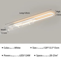 Plafonnier LED moderne avec projecteur décoratif Lumisure | Marco Lucetti TypeA 120cm