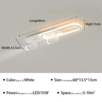 Plafonnier LED moderne avec projecteur décoratif Lumisure | Marco Lucetti TypeA 60 cm