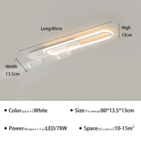 Plafonnier LED moderne avec projecteur décoratif Lumisure | Marco Lucetti TypeA 80 cm