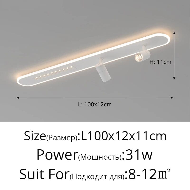 Plafonnier LED moderne avec spots gradation - Maison Intérieur | Marco Lucetti