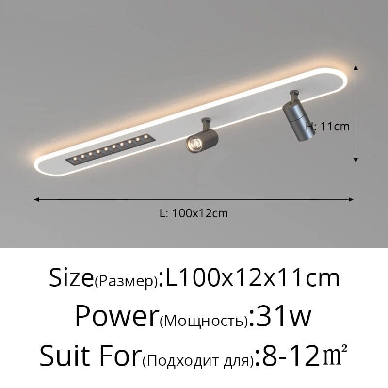 Plafonnier LED moderne avec spots gradation - Maison Intérieur | Marco Lucetti