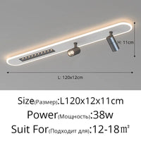 Plafonnier LED moderne avec spots gradation - Maison Intérieur | Marco Lucetti