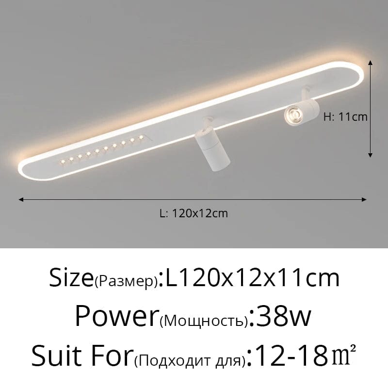 Plafonnier LED moderne avec spots gradation - Maison Intérieur | Marco Lucetti